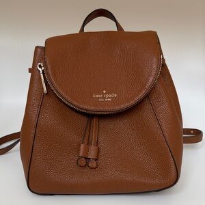 Kate Spade Tan Leather Backpack